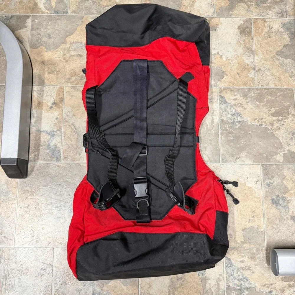 Wenaha Explorer II Dog Pack Large Red Black Hiking Backpack Saddlebag USA